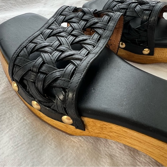 New Tory Burch Basketweave Clog in Perfect Black Size 8 - Picture 2 of 9